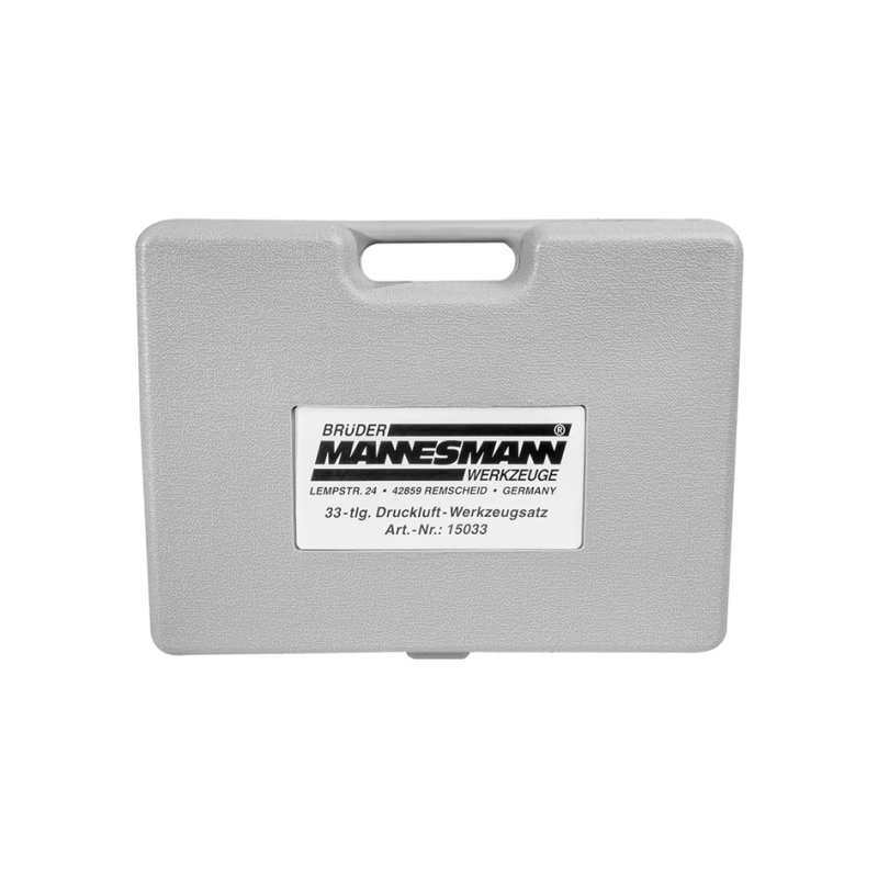BRÜDER MANNESMANN compressed air tool set, 33 pieces, plastic case